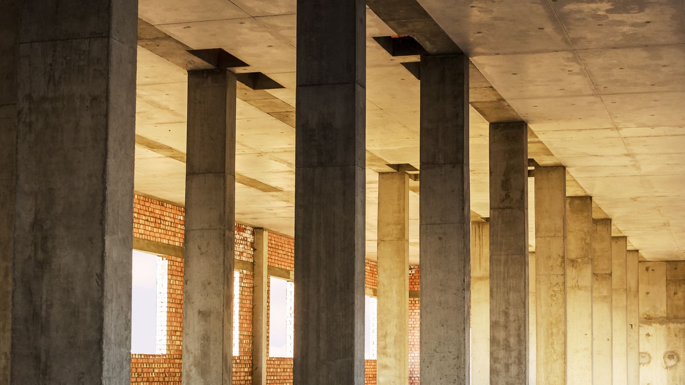 internal concrete building structure