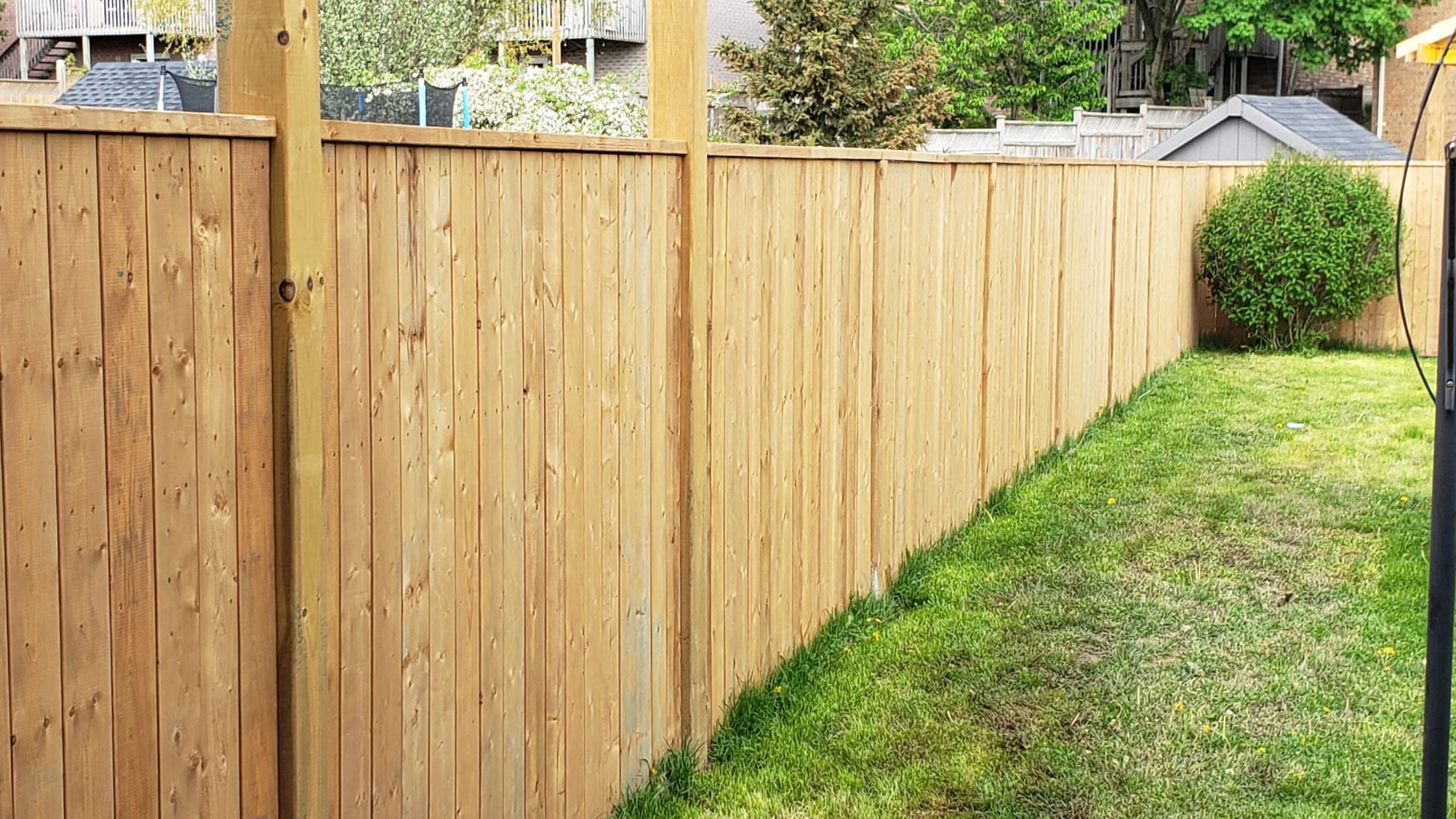 wooden garden fence